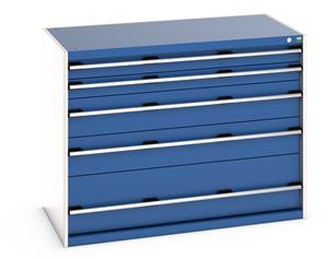 Bott Cubio 5 Drawer Cabinet 1300W x 750D x 1000mmH 40030091.**